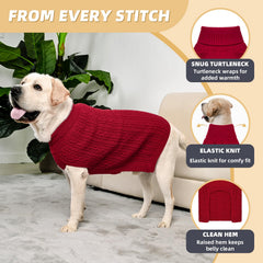 KCFESTIHUE two-pack dog sweaters offer versatile daily wear