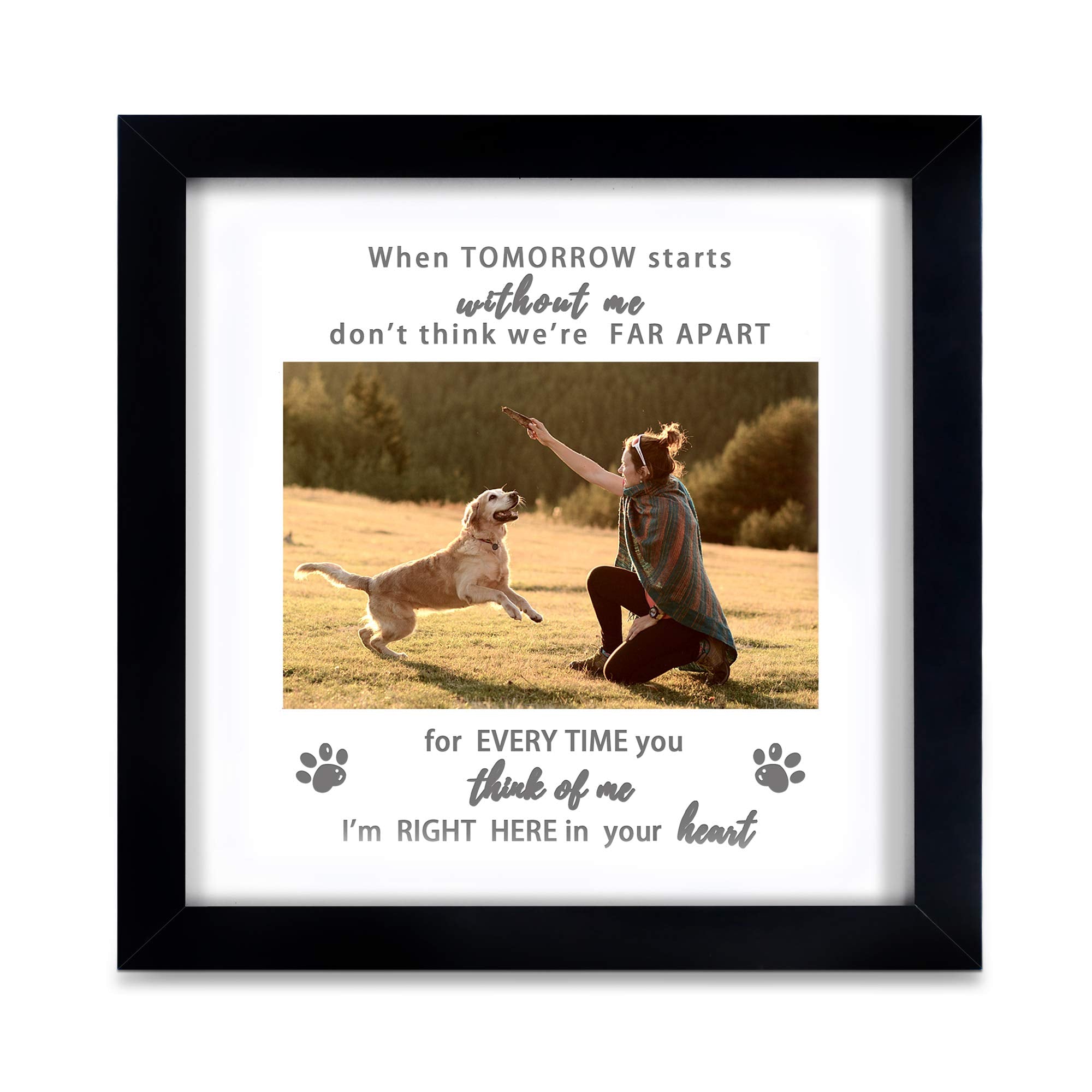 KCRasan marco memorial mascotas 9x9, ideal para honrar a tu compañero peludo