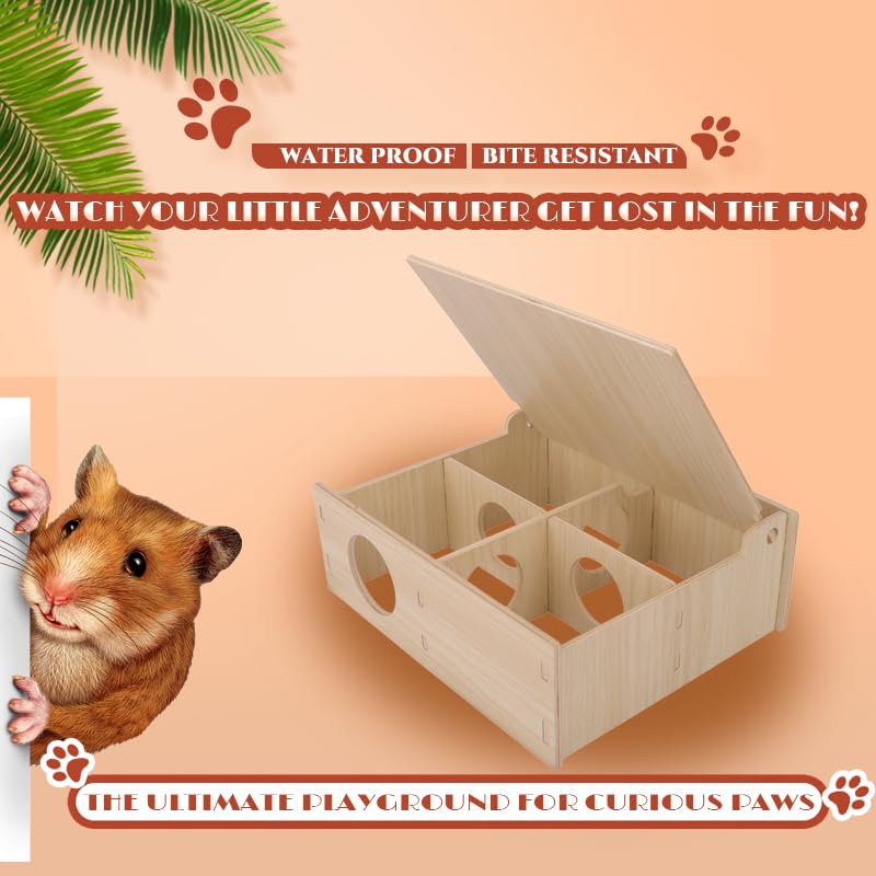 kcrygogo hamster cleaning-access design simplifies upkeep
