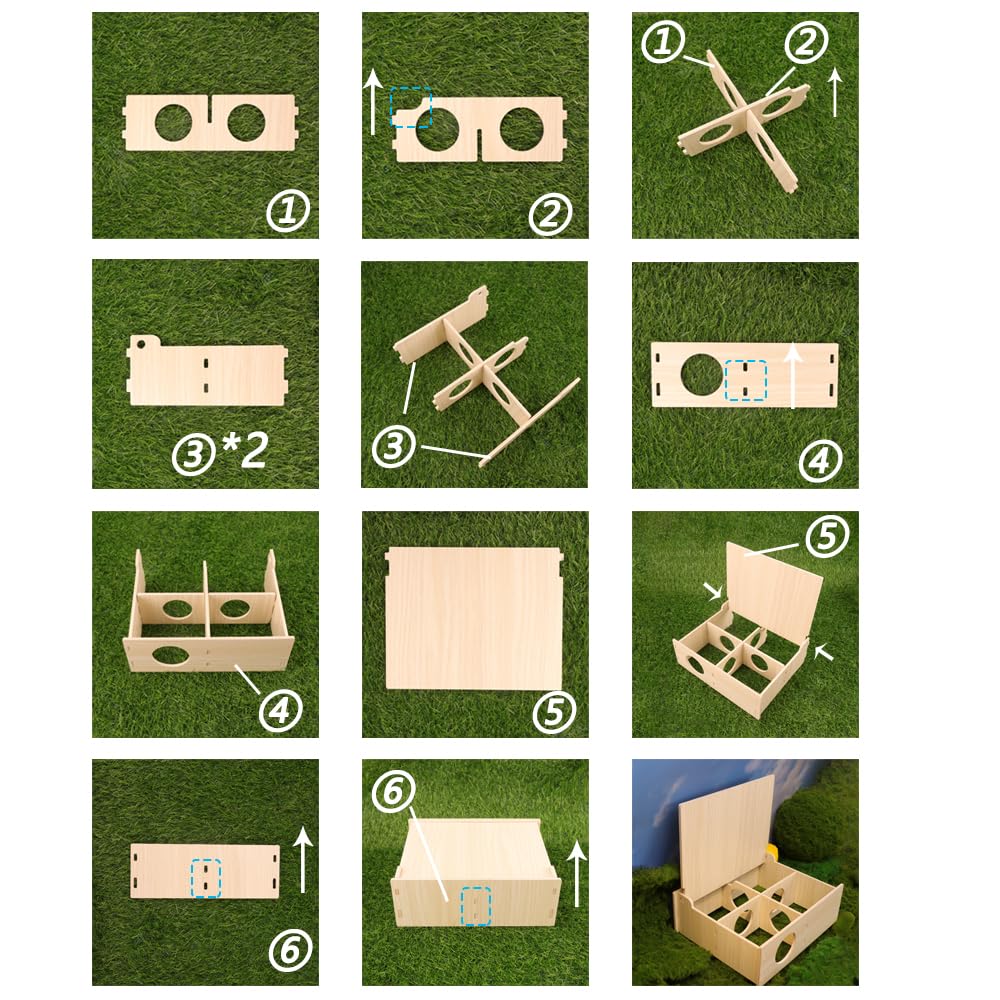 kcrygogo hamster easy-clean bottom simplifies maintenance