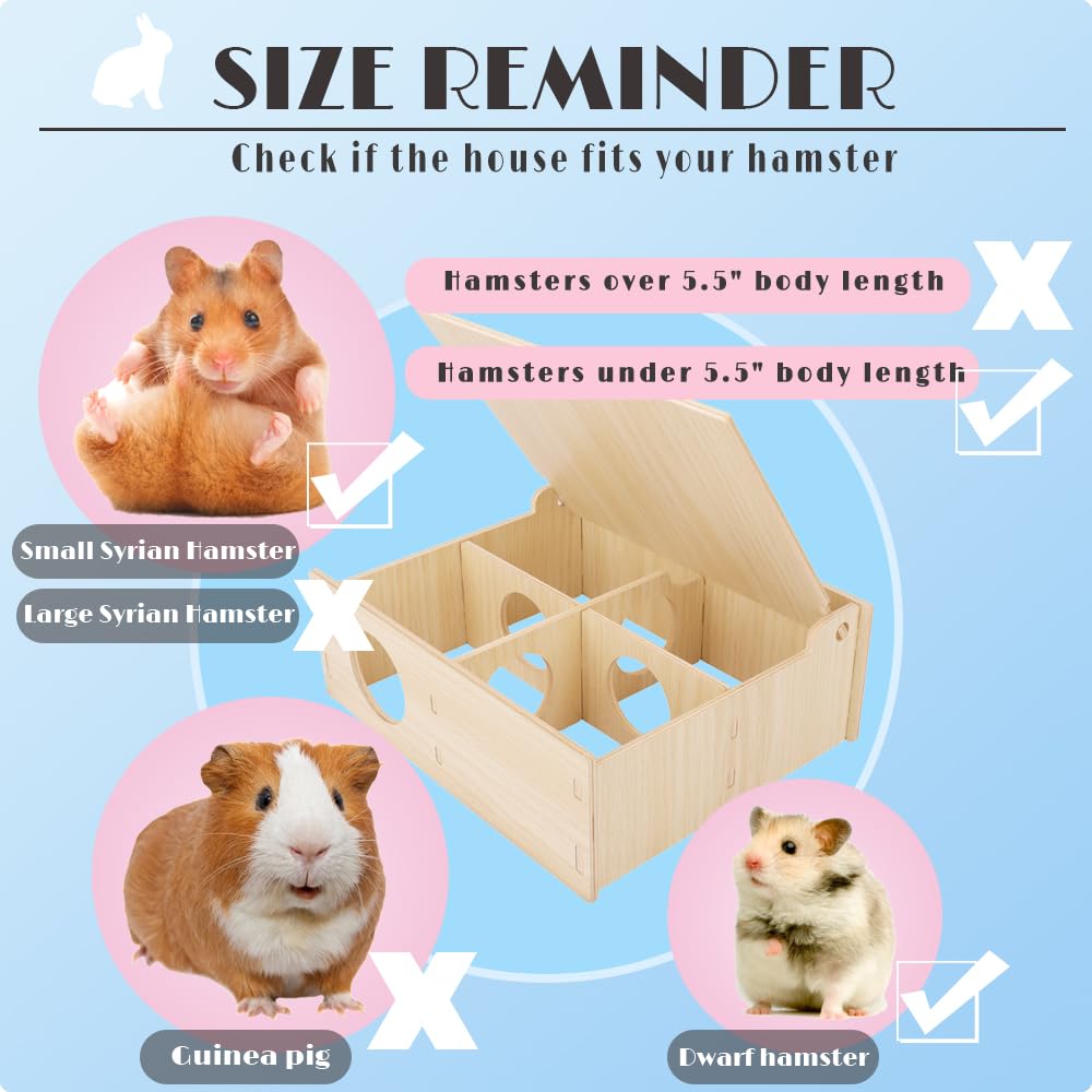 kcrygogo hamster natural wood safety ensures pet-friendly material