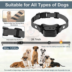 KDSZJDV Citronella collar with remote-control illustrates adjustable intensity.