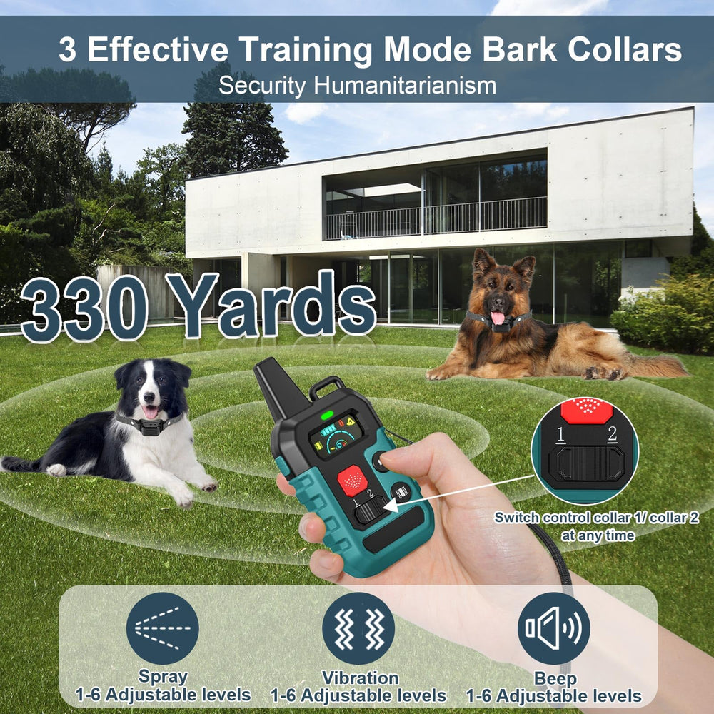 KDSZJDV Citronella collar side view shows remote-assisted training options.
