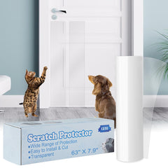 KEBE door scratch protector cut-to-size illustrates easy shaping for precise edge coverage