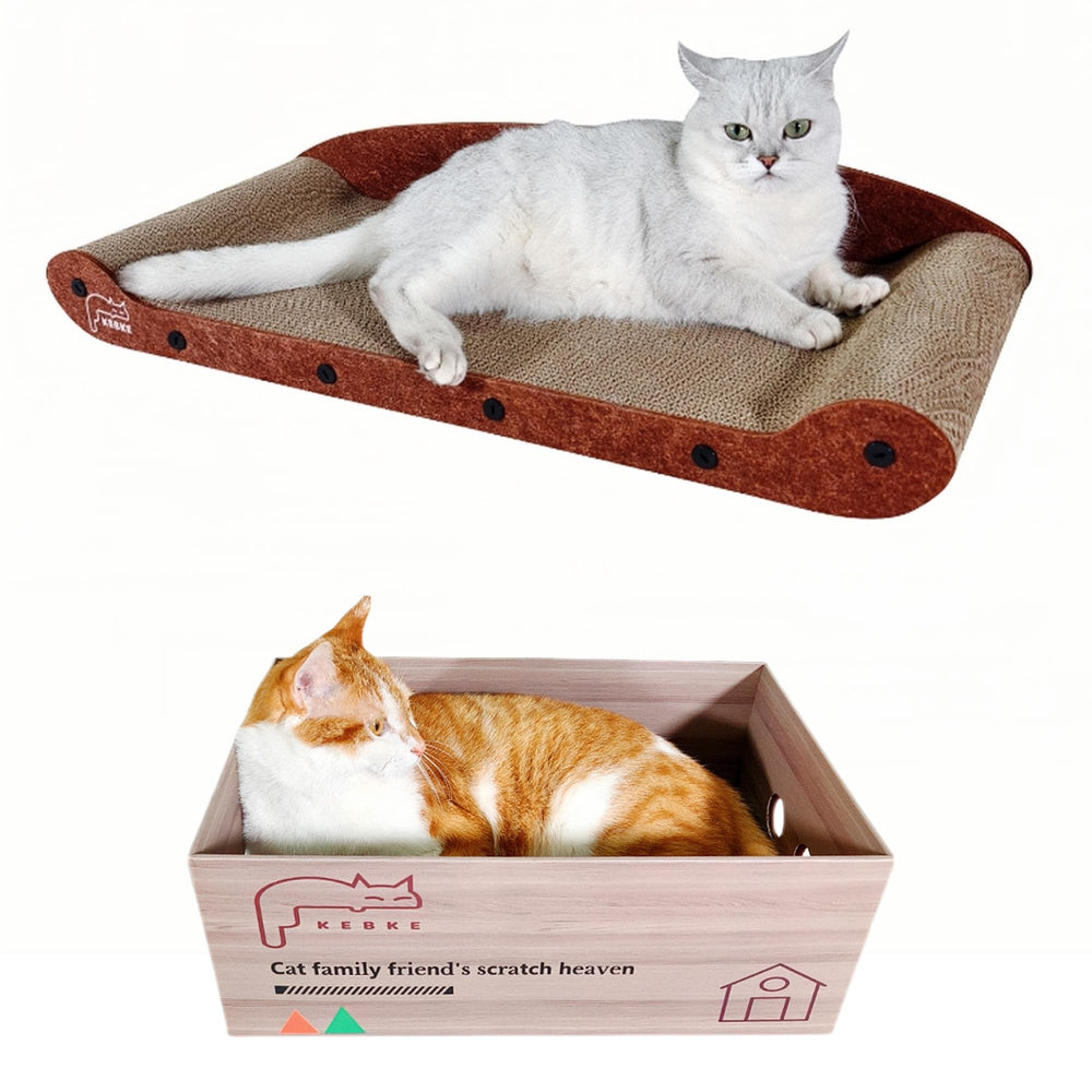KEBKE Cat Scratcher Bed 30-inch couch for lounging and scratching.