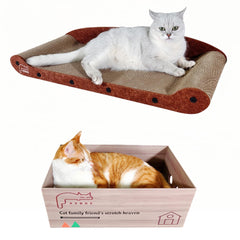 KEBKE Cat Scratcher Bed 30-inch couch for lounging and scratching.