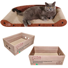 KEBKE Scratch Box 17.5-inch offers cozy hiding and wide scratching area.