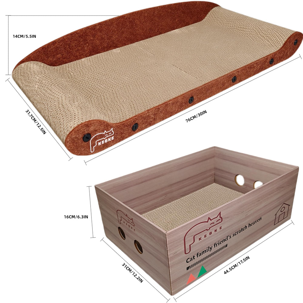 KEBKE Refillable Scratch Pad keeps claws engaged with ongoing use.