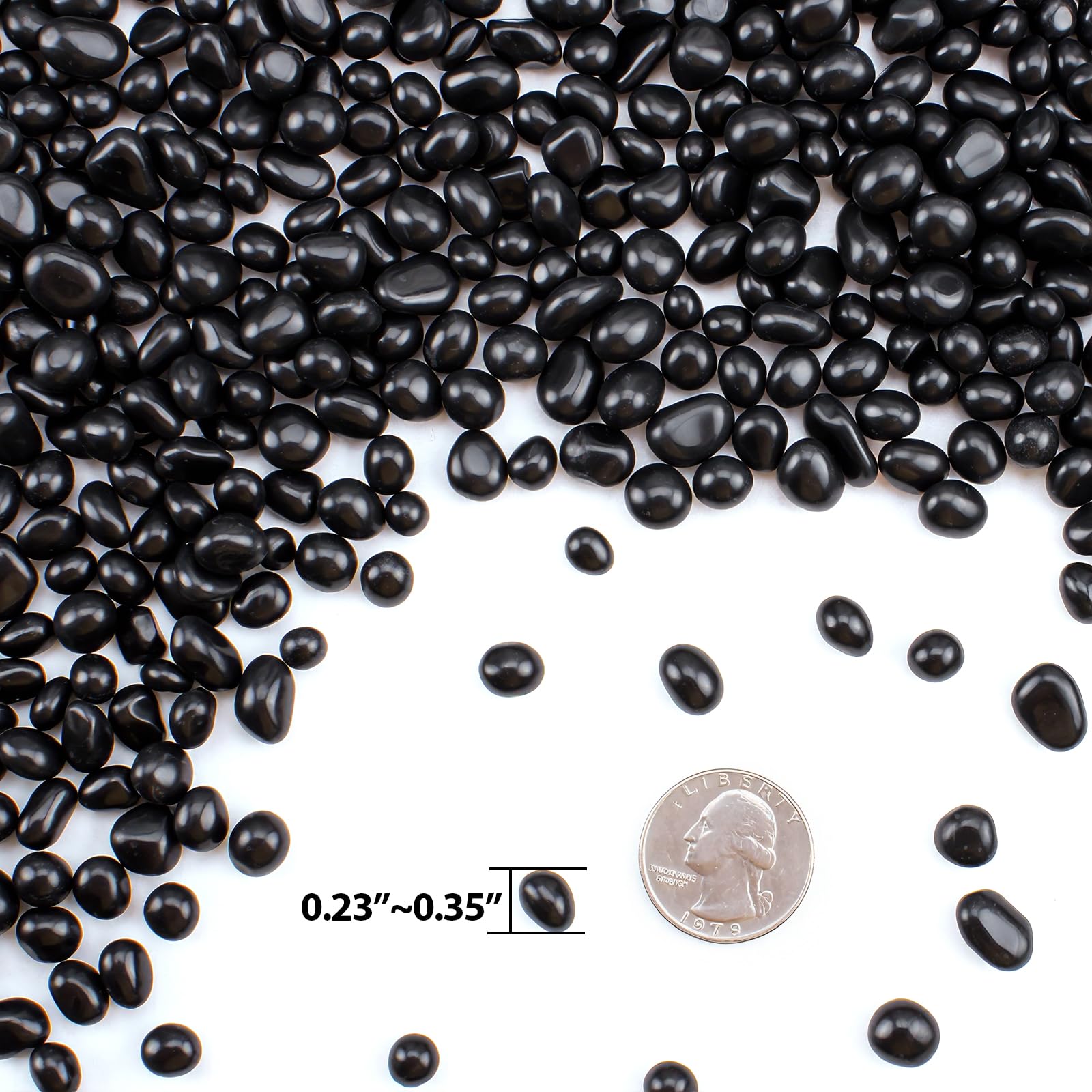 Keedolla aquarium gravel glass stones, non-toxic décor for fish tanks and plants.