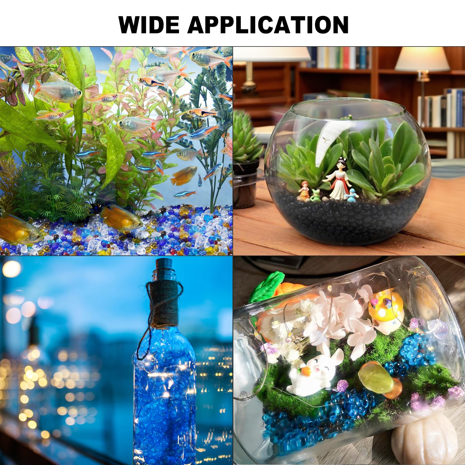 Keedolla black glass gems for bars, modern decor for venues.