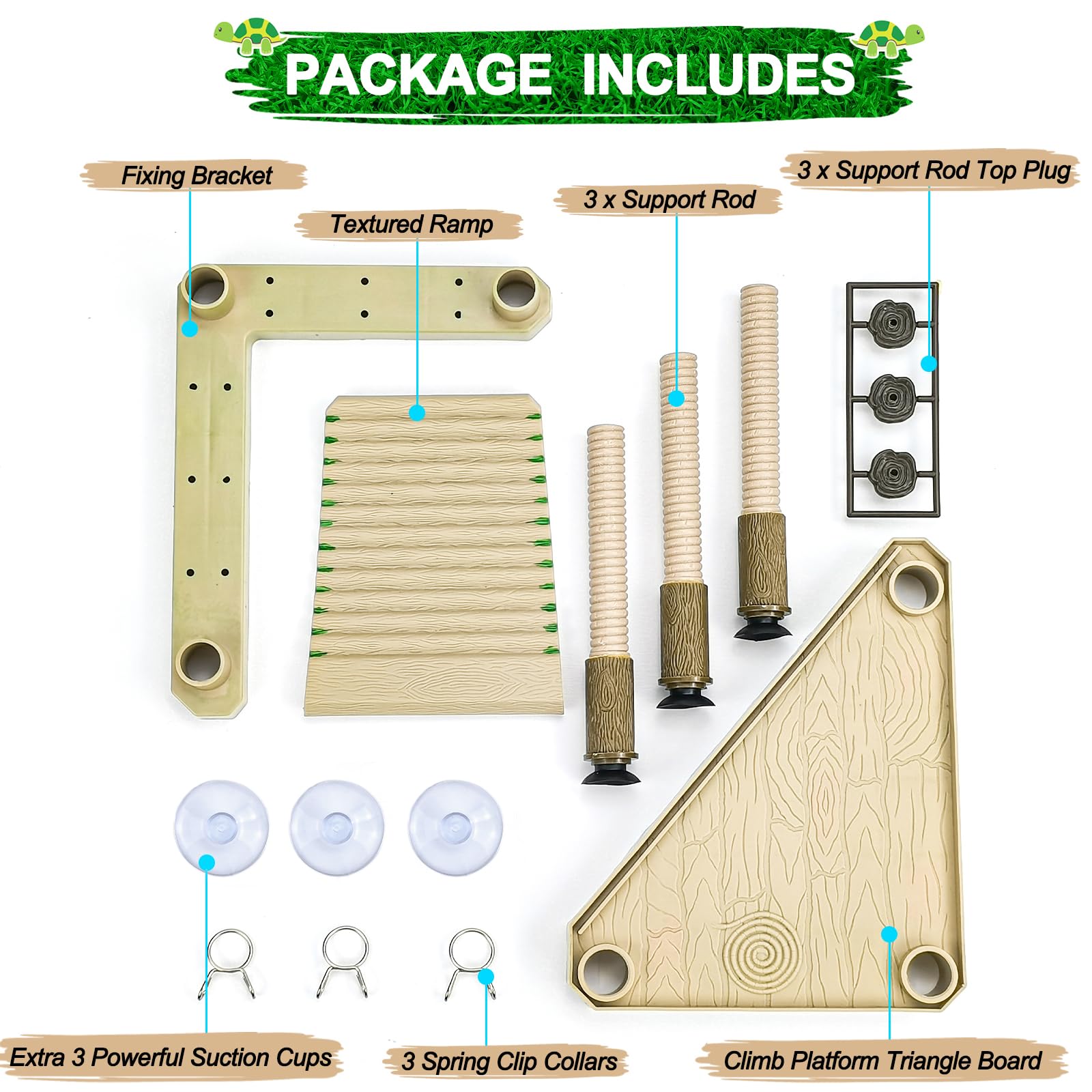 Keedolla turtle pier textured ladder designed for climbing and sunbathing