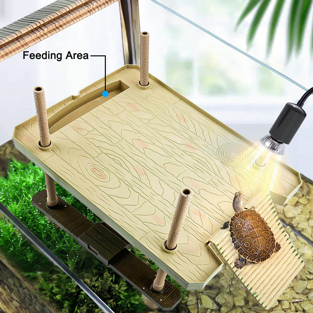 Keedolla basking platform offers natural sun exposure for pets.