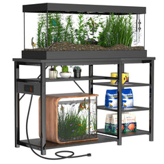 Keelian 55-75 gallon aquarium stand tabletop secures a snug fit for large tanks.
