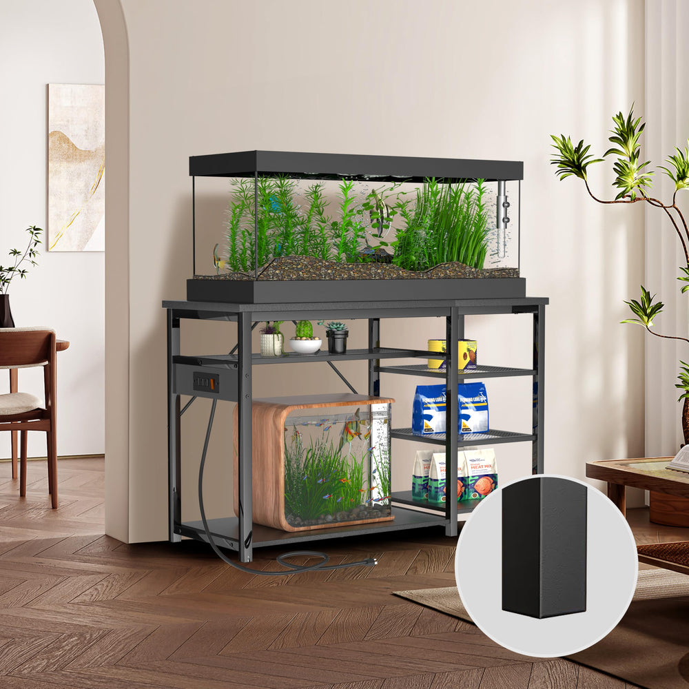 Keelian FSC-certified wood top and shelves ensure eco-friendly durability.