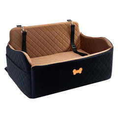 KEELUXE car seat large dog front view demonstrates roomy space for big dogs
