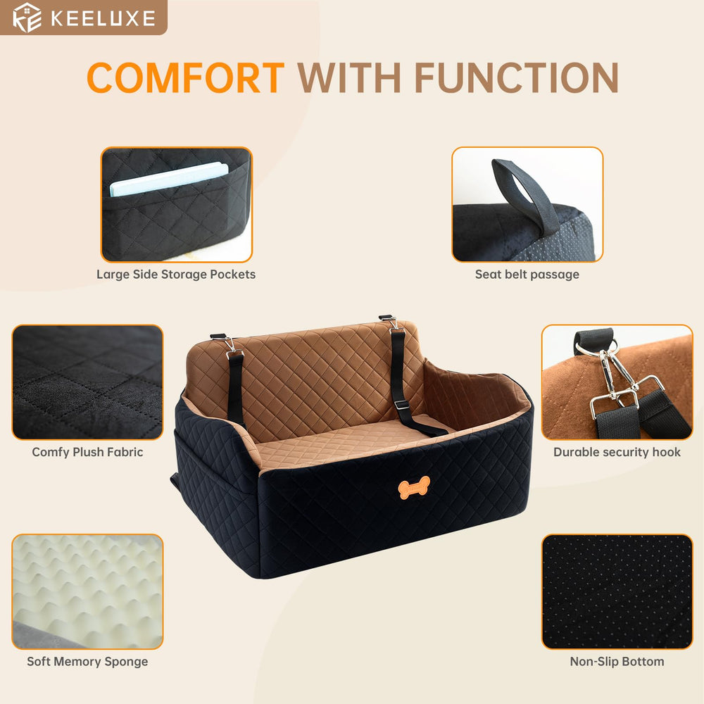 KEELUXE car seat large dog washable cover for easy cleanup