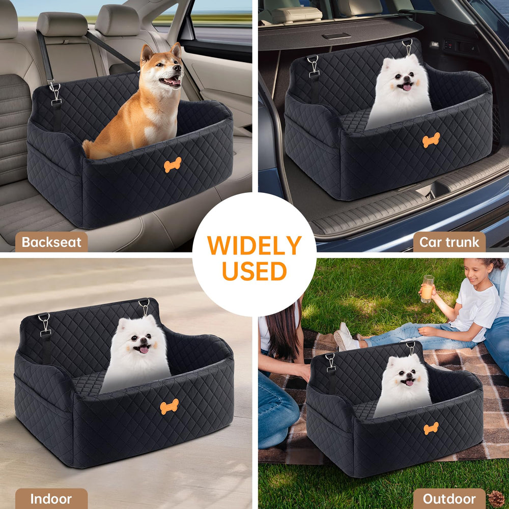 KEELUXE car seat side pockets organize treats and toys
