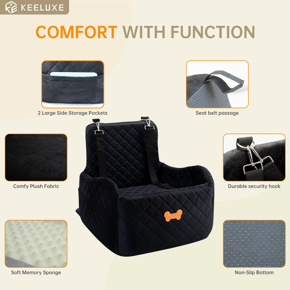 KEELUXE dog car seat safety leashes for secure journeys