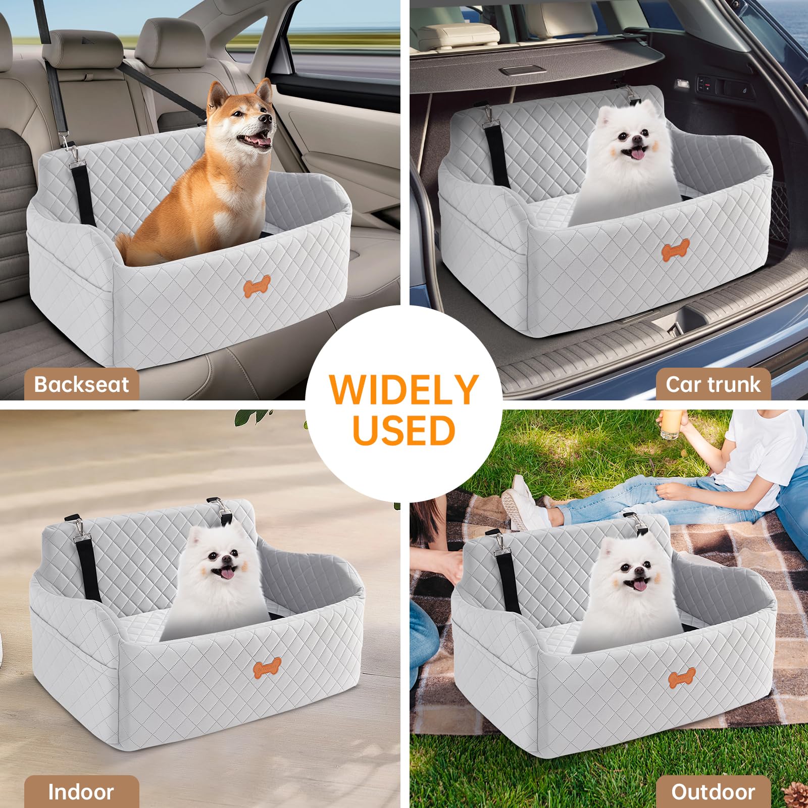 KEELUXE memory foam seat offers soft support during long trips