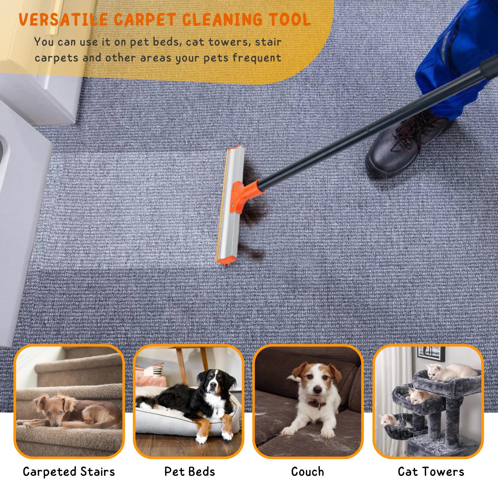 KeFanta handheld tool for quick fur removal from blankets and clothes.