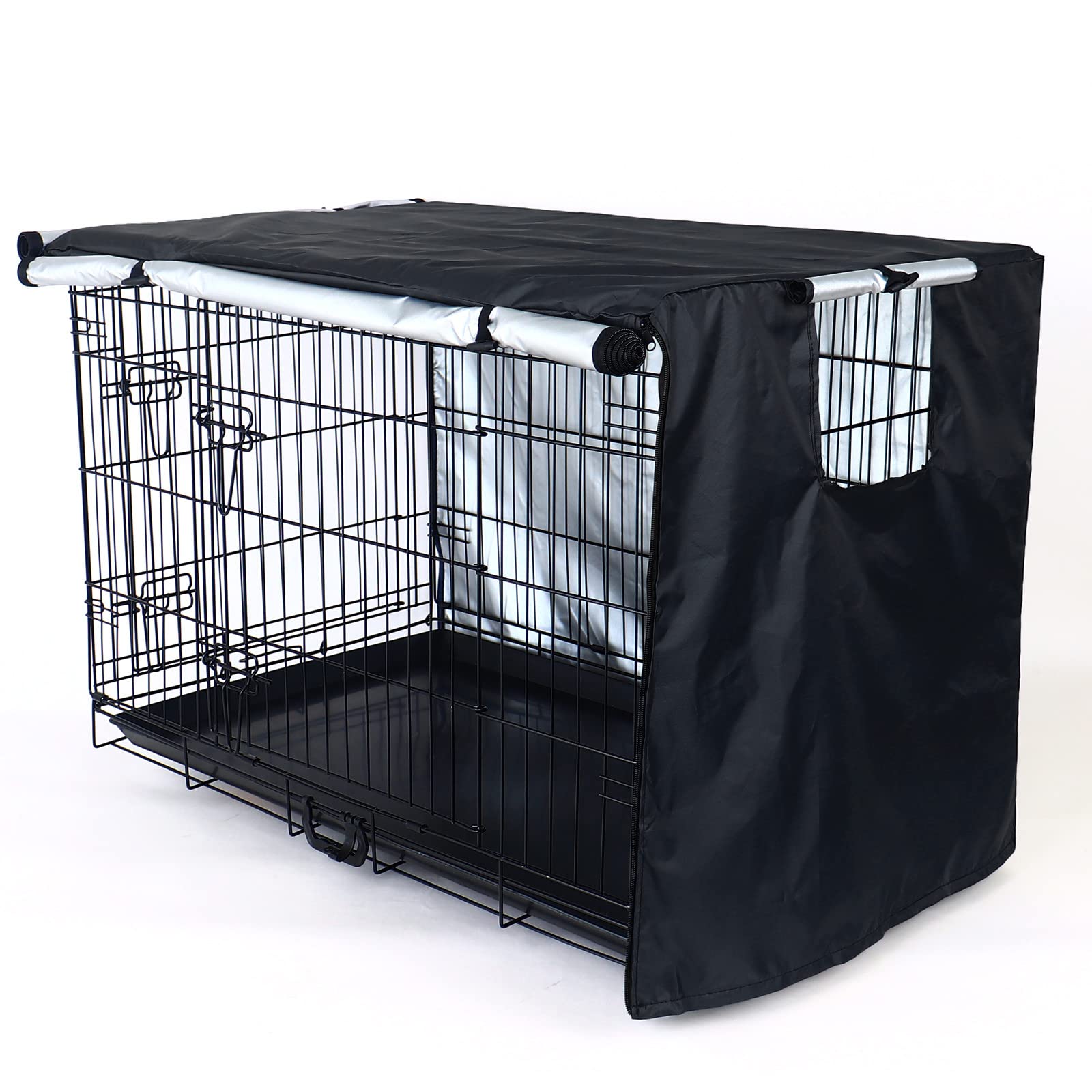 Kefit dog crate cover wipe-clean material simplifies maintenance after travel or play.