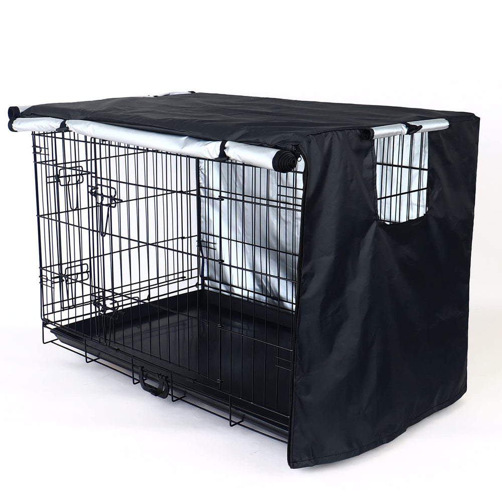 Kefit dog crate cover wipe-clean material simplifies maintenance after travel or play.
