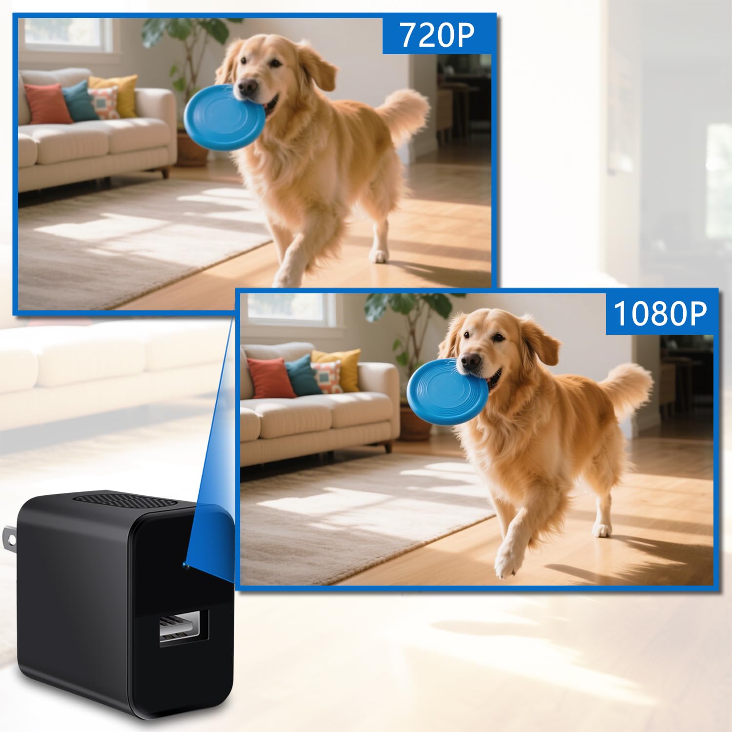 KEHZKCT 1080P pet cam night vision enables reliable low-light recording.