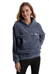 Kei Tomlison pet pouch hoodie front view for hands-free cat or small-dog carry.