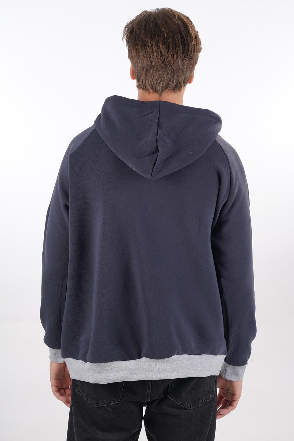 Kei Tomlison navy pouch hoodie removable liner highlights washable interior