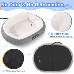 KEKELAN energy-efficient heated bed with removable heater for year-round use.