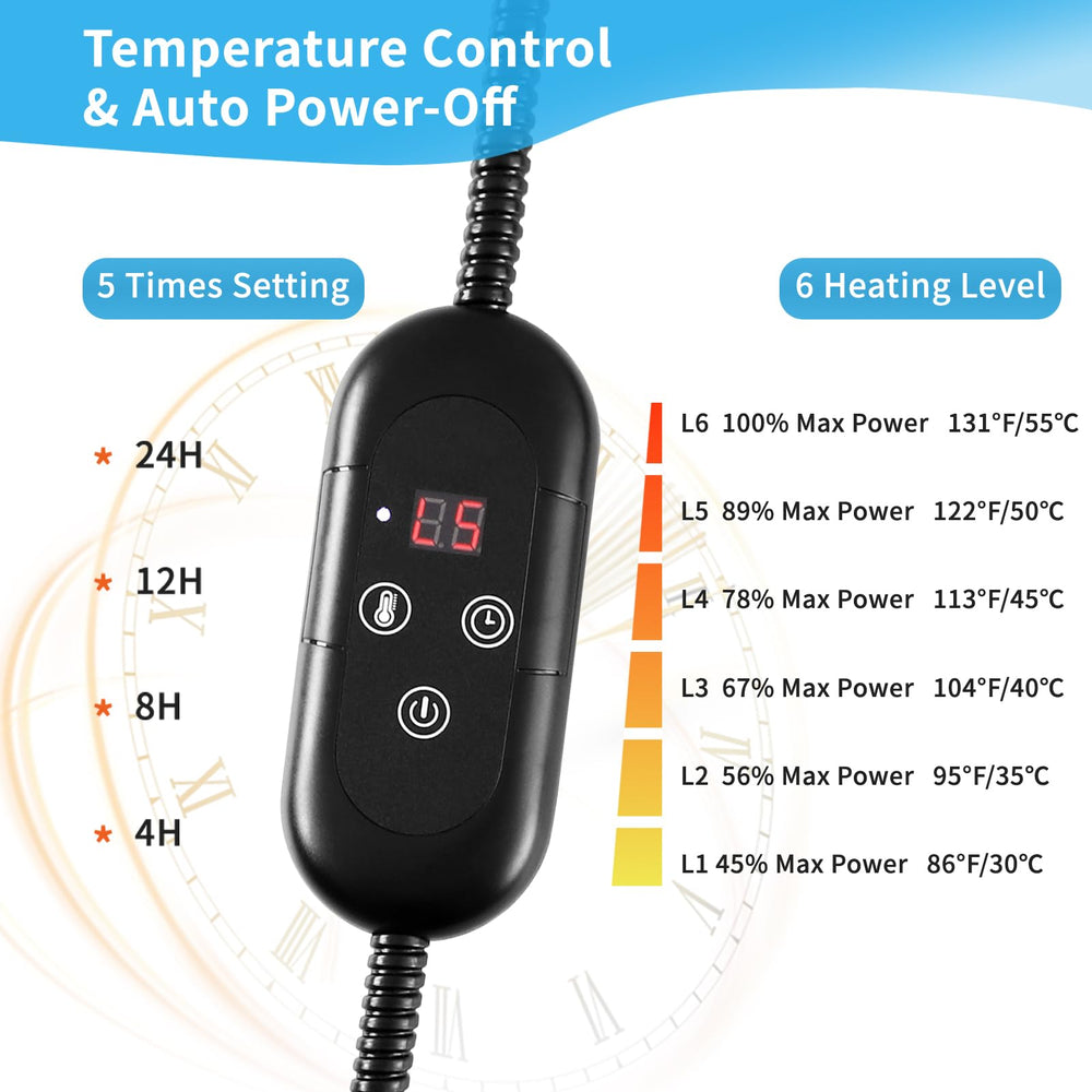 KEKELAN Pet Heating Pad chew-resistant cord for durability