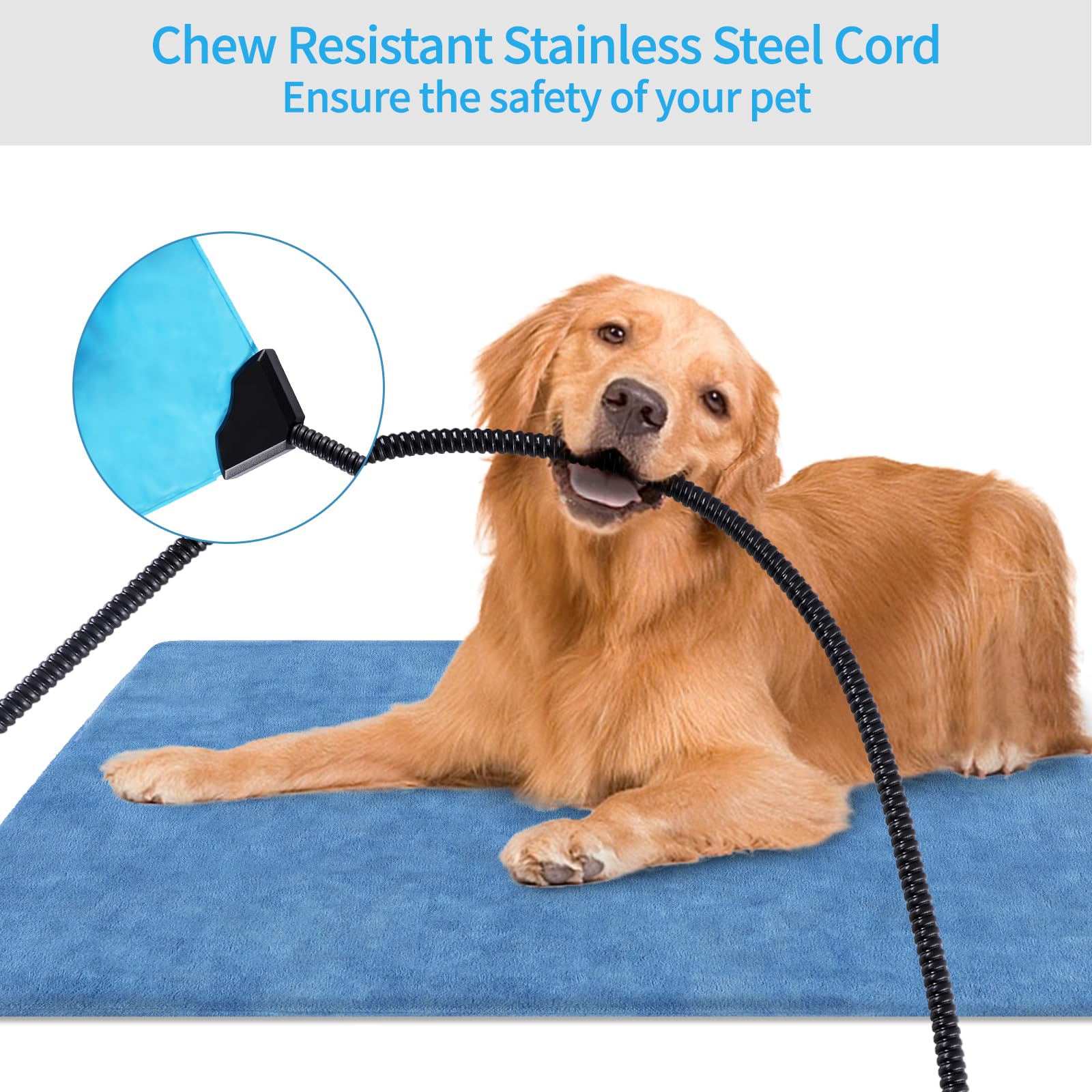 KEKELAN Pet Heating Pad inner PVC layer highlights waterproof design