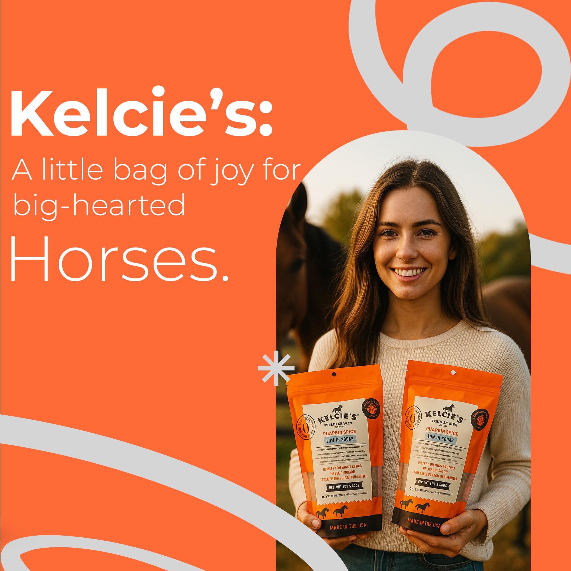 Kelcies Pumpkin Spice 2-lb bulk pack for frequent rewards on rides