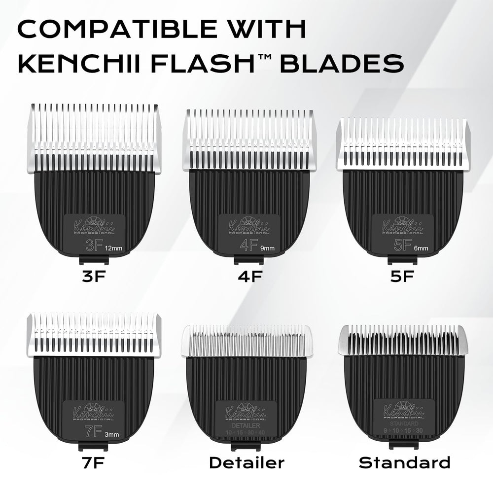 Kenchii Flash dog clippers combs 3-6-9-12 mm enable versatile styling