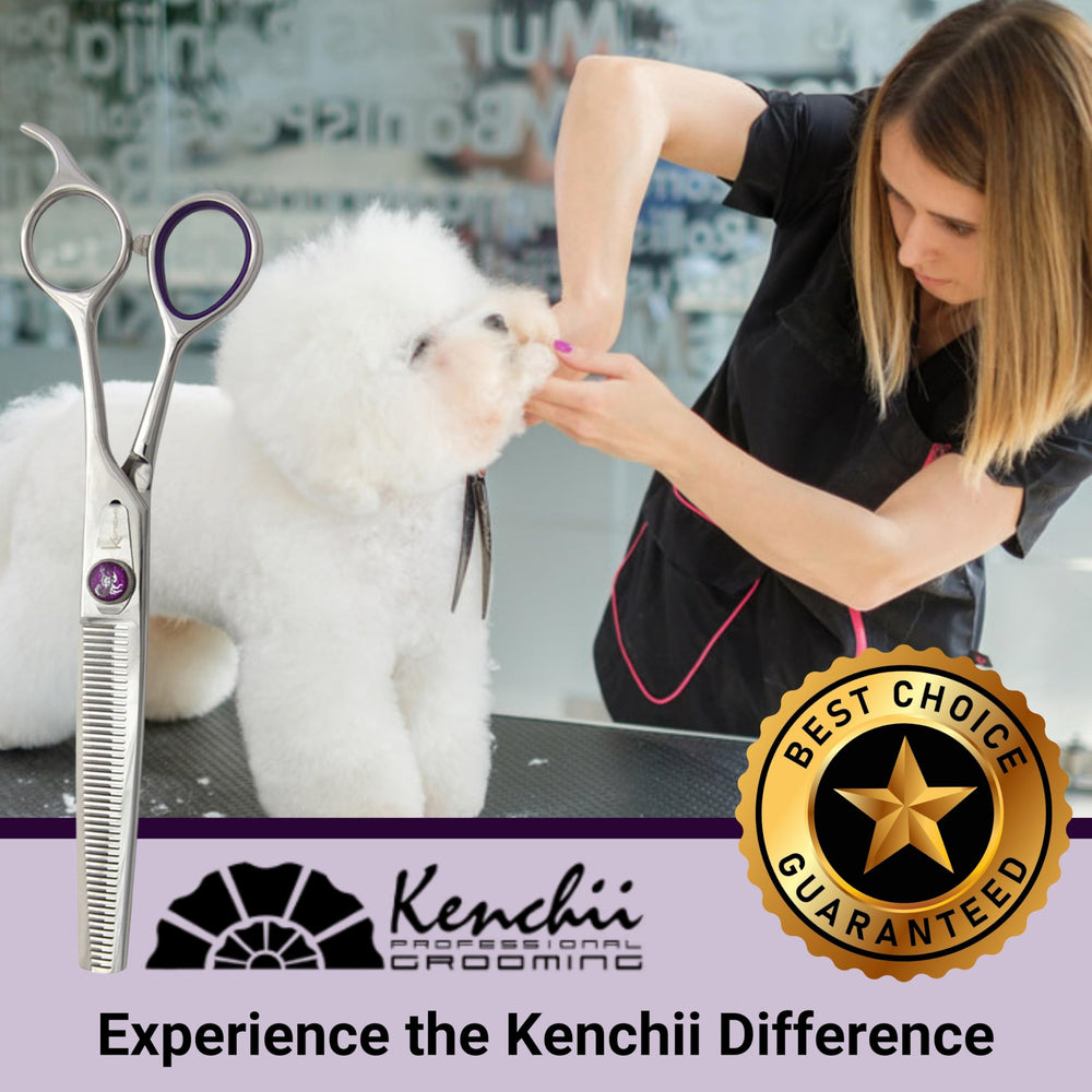 Kenchii Scorpion professional-grade grooming scissors trusted by pros for everyday pet care.