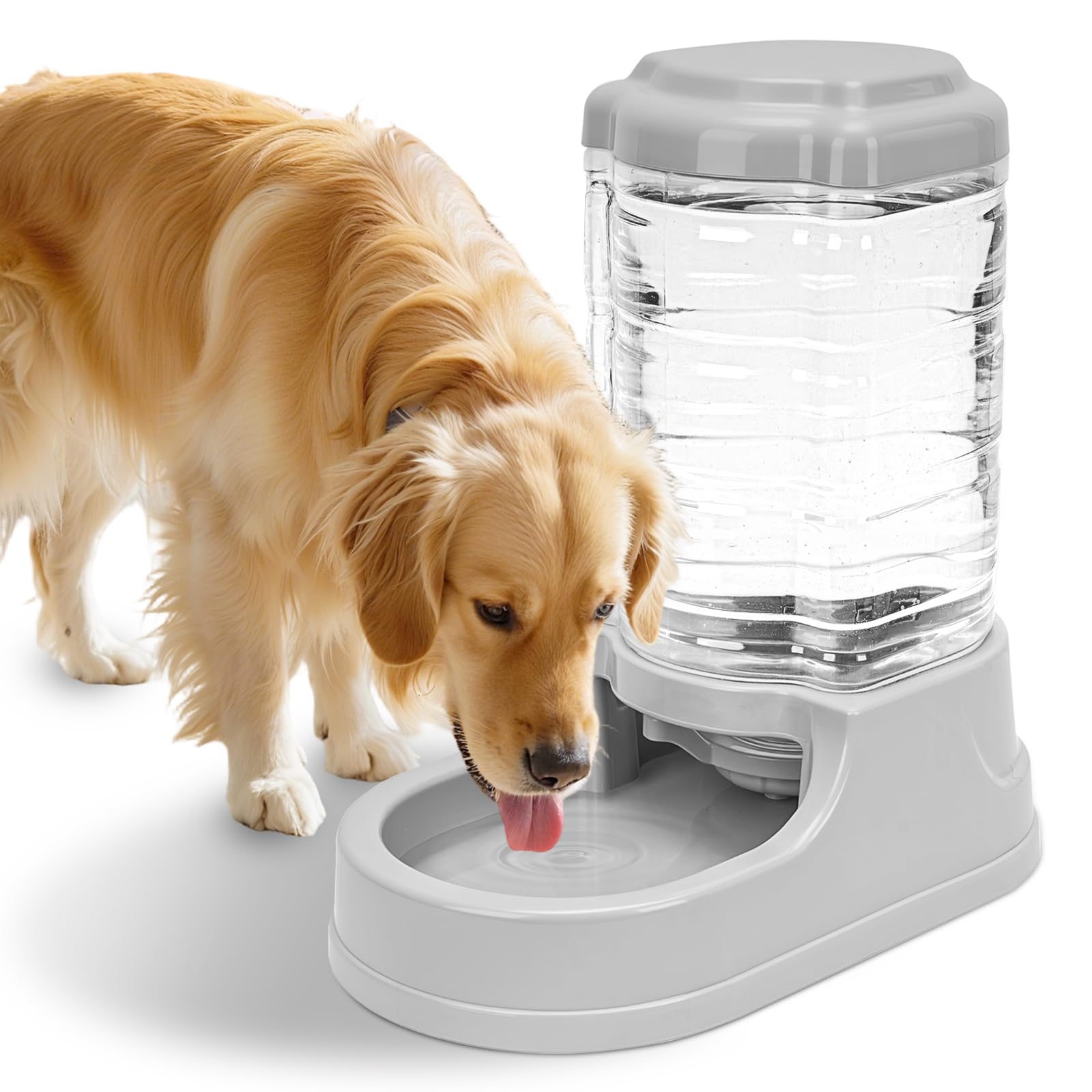 Kenond 2.5-gallon dog water dispenser top view shows a large reservoir for reliable hydration.