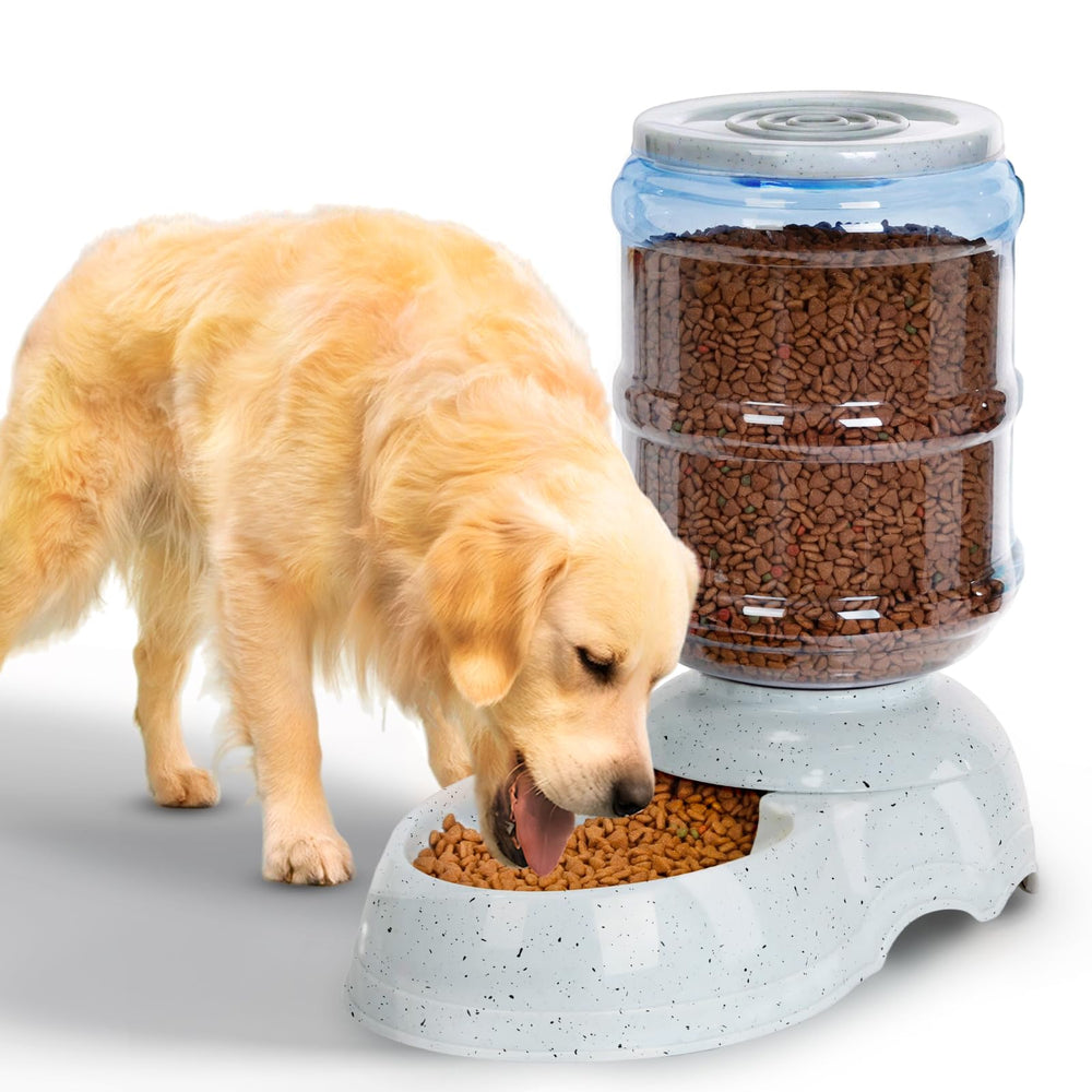Kenond 3 Gallon Gravity Feeder front view shows easy daily feeding for large dogs
