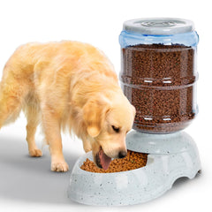 Kenond 3 Gallon Gravity Feeder front view shows easy daily feeding for large dogs