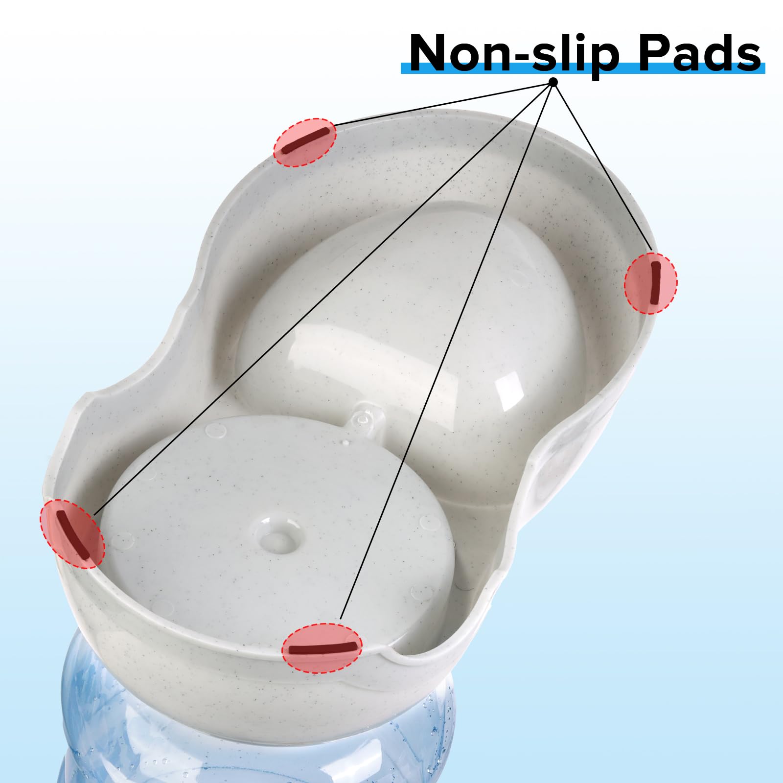 Kenond Large-breed friendly feeder suitable for home and travel use