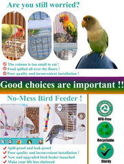 Kenond Crystal-clear Bird Feeder acrylic body for easy monitoring