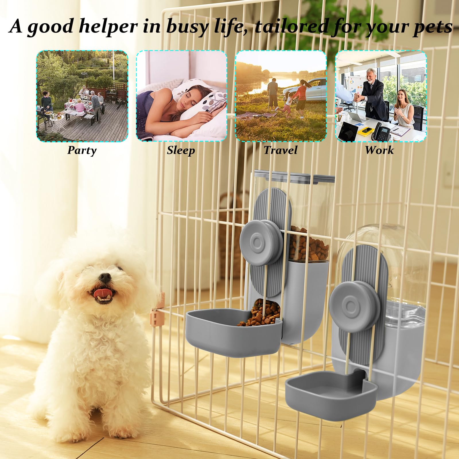 Kenond rotating-double-sided-hanging-buckle enables easy cage installation.