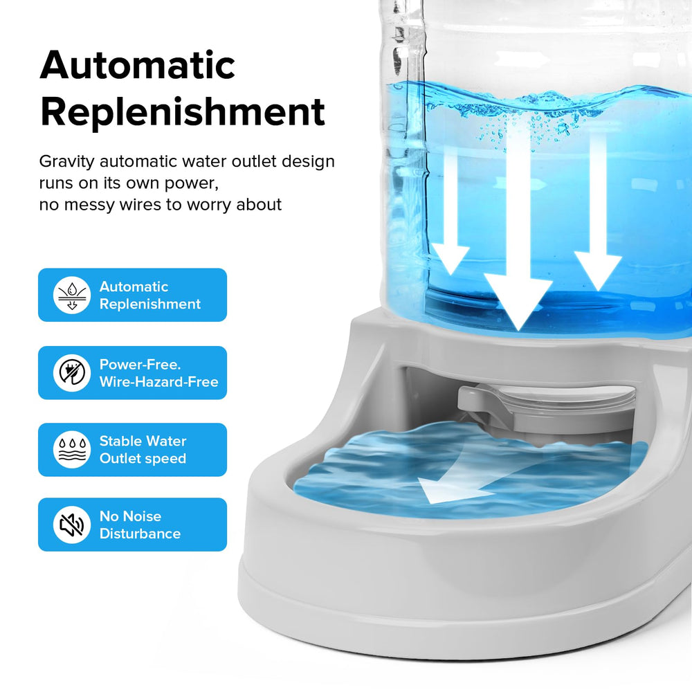 Kenond quiet spill-proof water flow reduces mess during drinking.