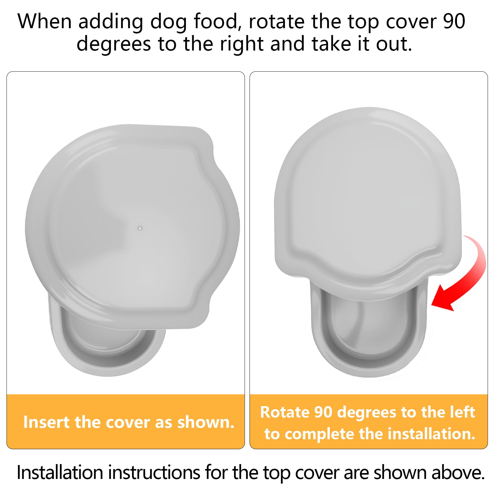 Kenond transparent food container lets you monitor kibble levels at a glance
