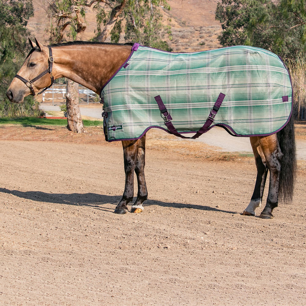 Kensington breathable sheet side view highlights contoured fit and airflow.
