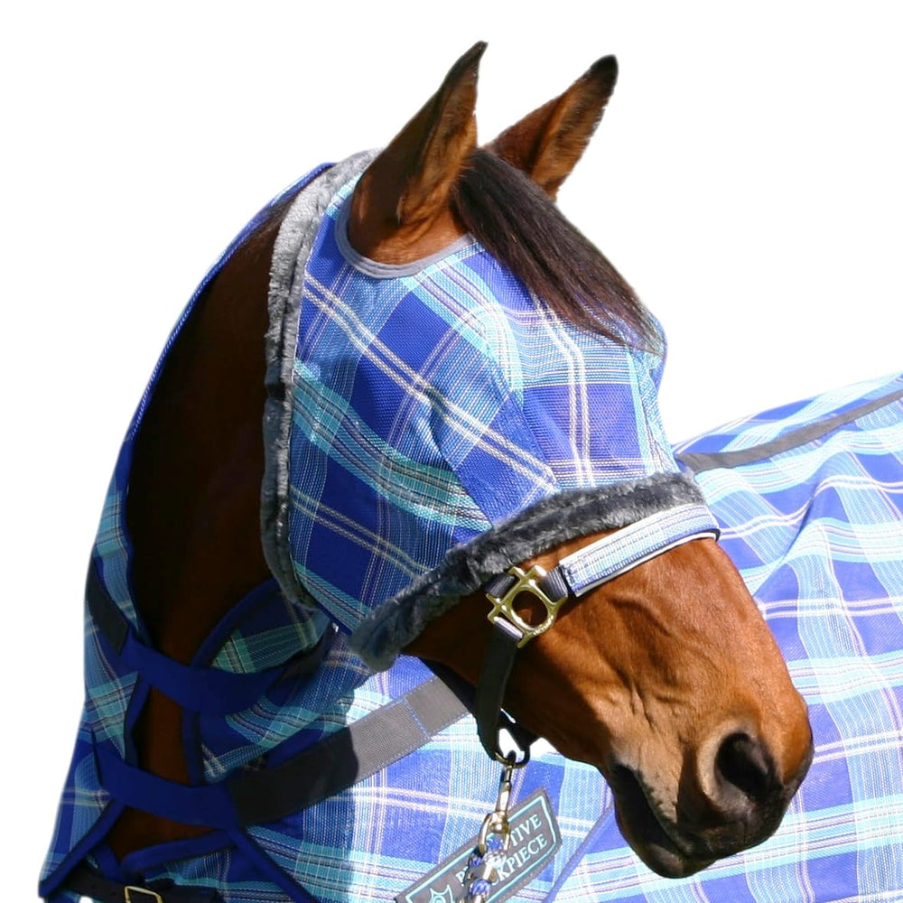 Kensington Fly Mask with fleece trim protects the horse’s face while maintaining visibility.