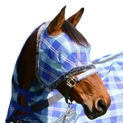 Kensington Fly Mask with fleece trim protects the horse’s face while maintaining visibility.