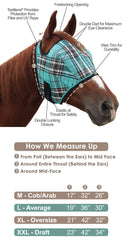 Kensington Fly Mask mesh is breathable for comfortable wear.
