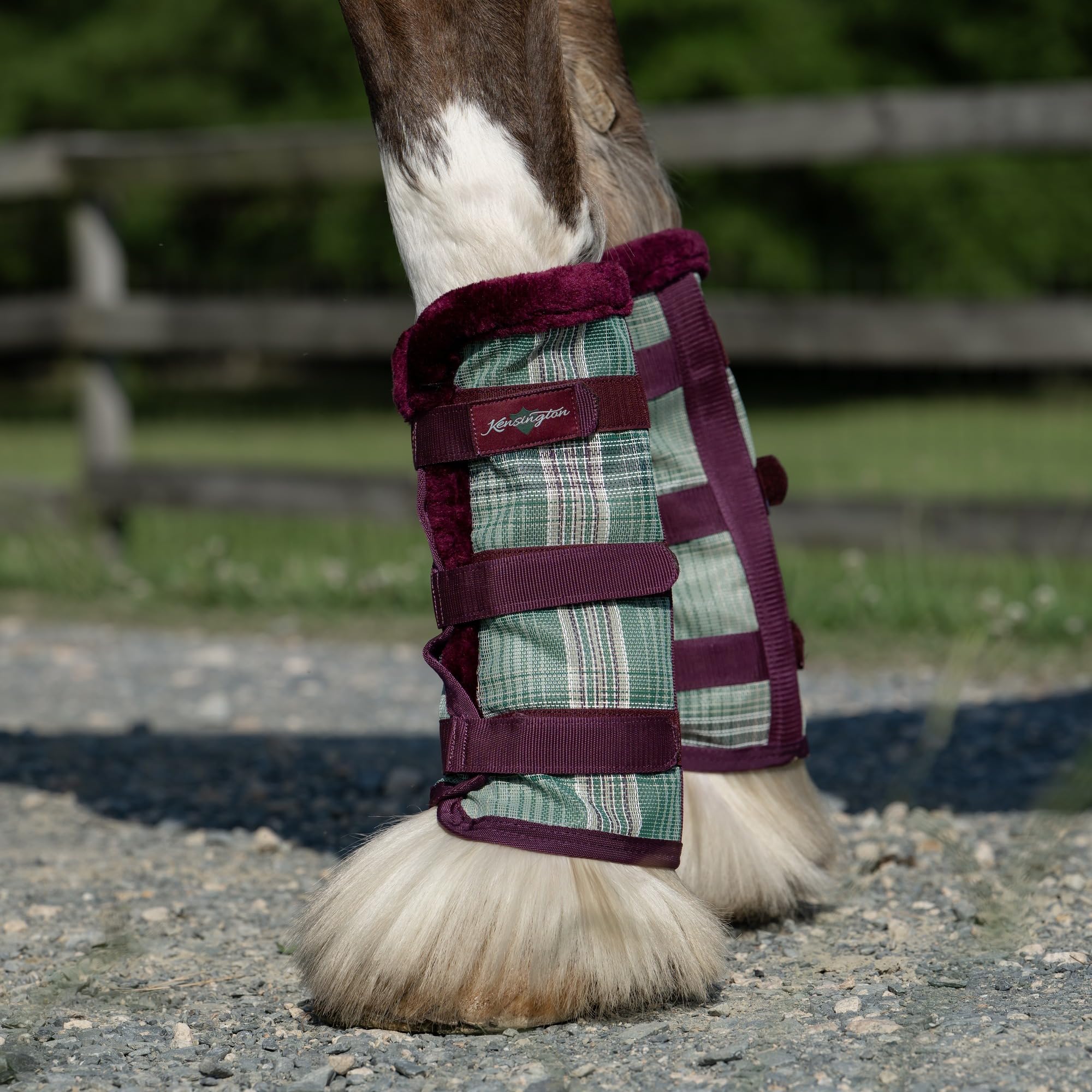 Kensington Protective Fly Boots highlight UV resistance in bright sun.