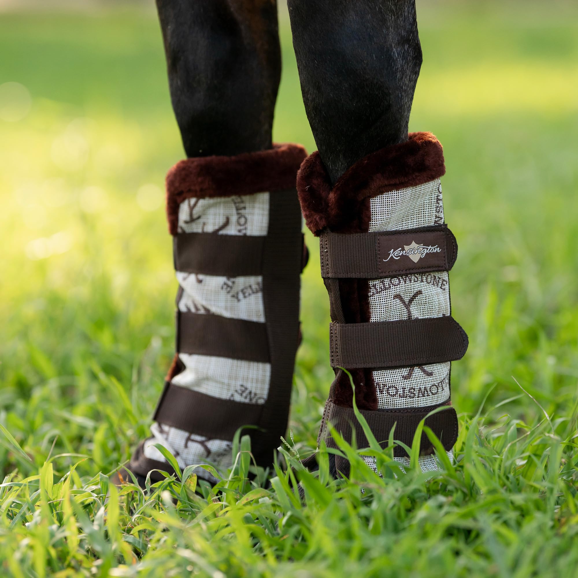 Kensington Protective Products horse fly boots fleece close-up highlighting plush interior and soft protection