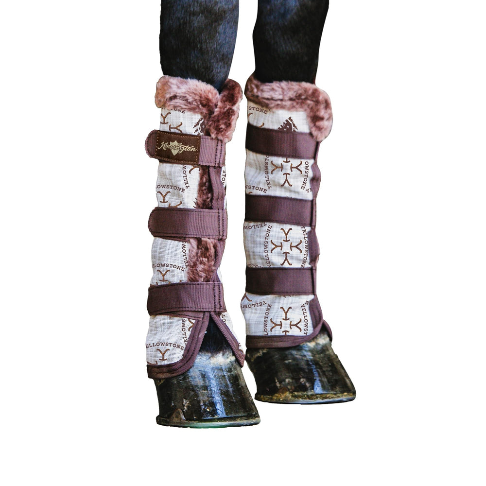 Kensington Protective Products horse fly boots fleece side view show leg protection and comfort